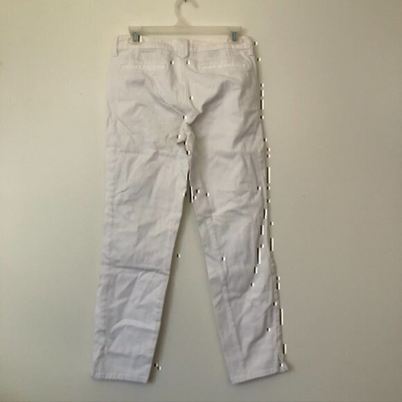 NYDJ NOT YOUR DAUGHTERS Solid White Cropped Crop Ankle Skinny Jeans 4 STAINS - Picture 7 of 11